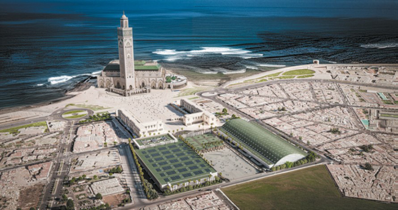 Voorgestelde locatie voor het WK 2030-uitzendcentrum: Foire Internationale de Casablanca