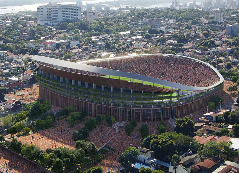 Estadio Defensores del Chaco, een stadionvoorstel uit het bid van 2024