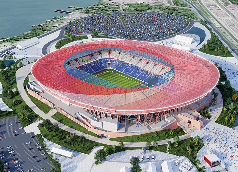 Ontwerpvoorstel New National Stadium uit het bid van 2024